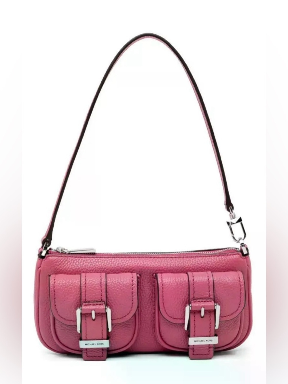 Michael Kors NWT Zoe All Leather Dual-Pocket Shoulder Bag - Picture 1 of 10